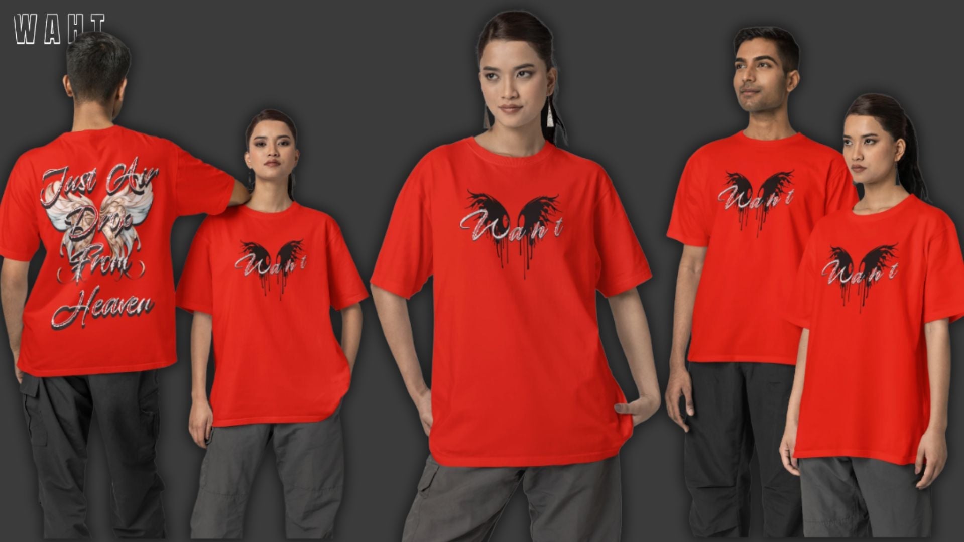 Hot Red Airdrop Oversized T-Shirt: Your Go-To Piece for Comfort and Style