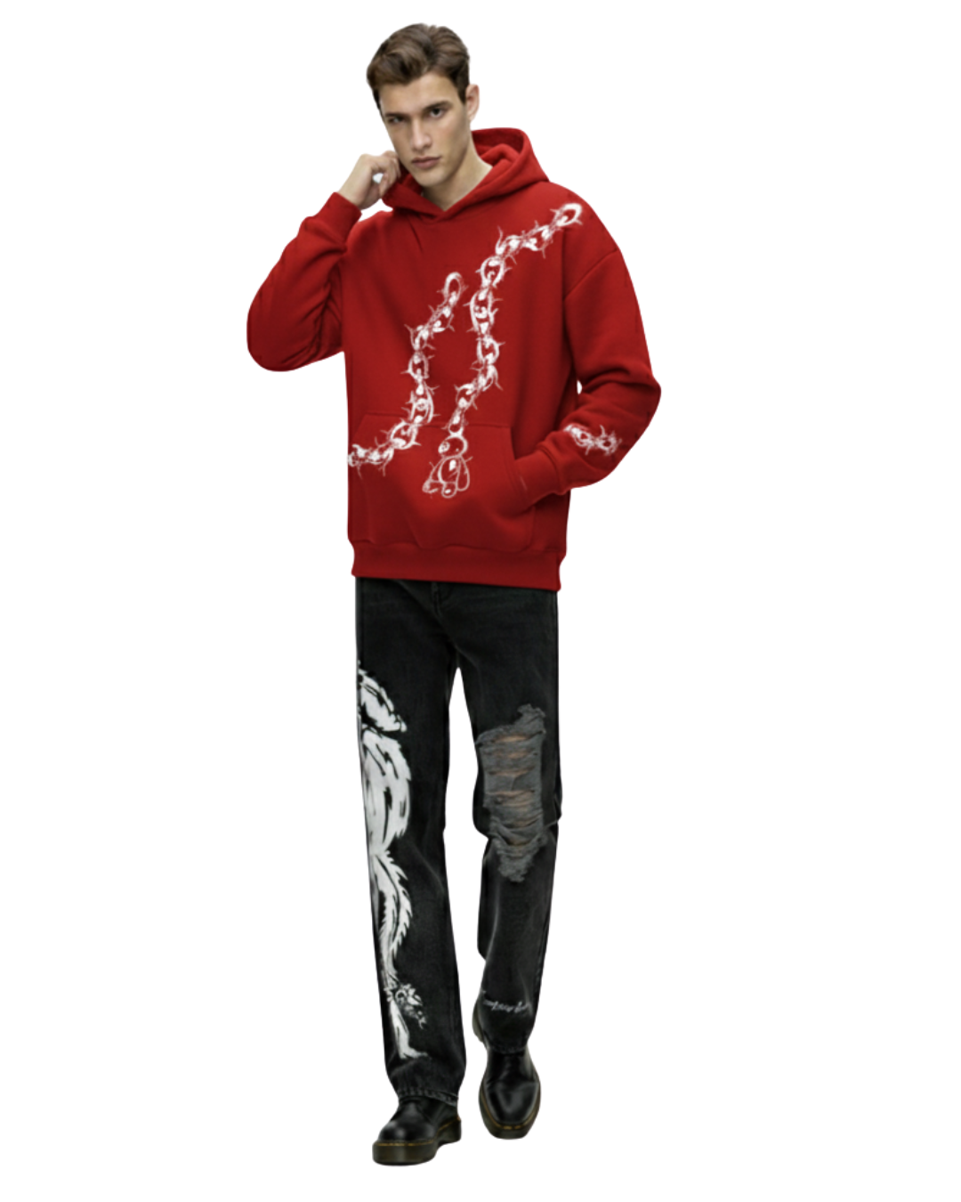 Soul chained hoodie (Red)