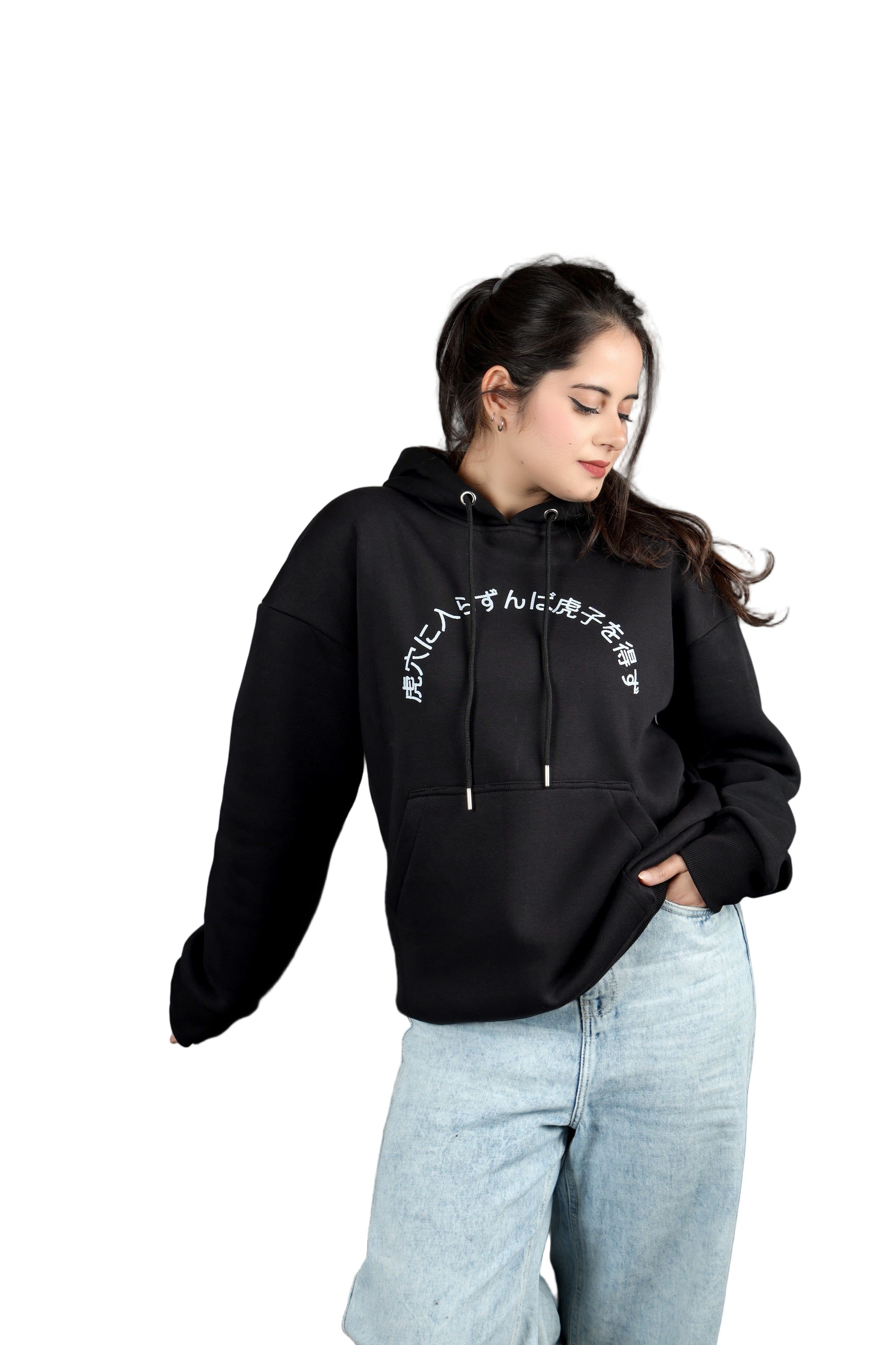 BLACK NINJA OVERSIZED HOODIE