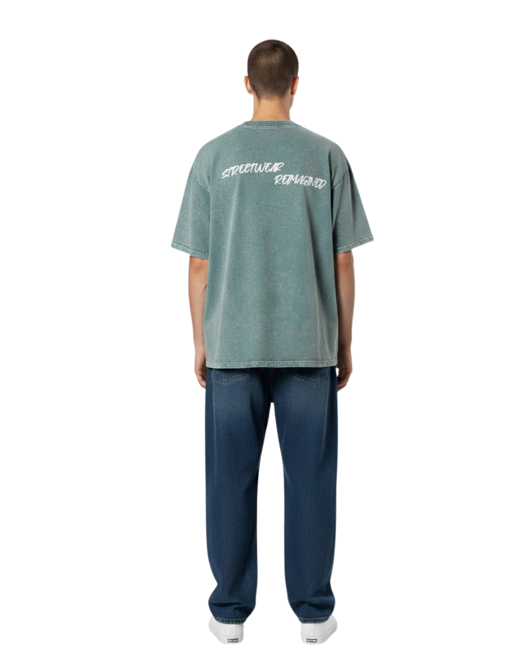 Green Washed Oversized T-Shirt