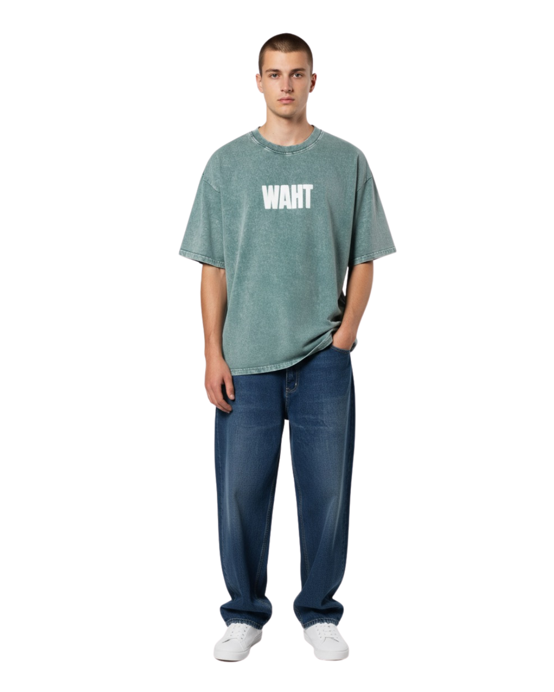 Green Washed Oversized T-Shirt
