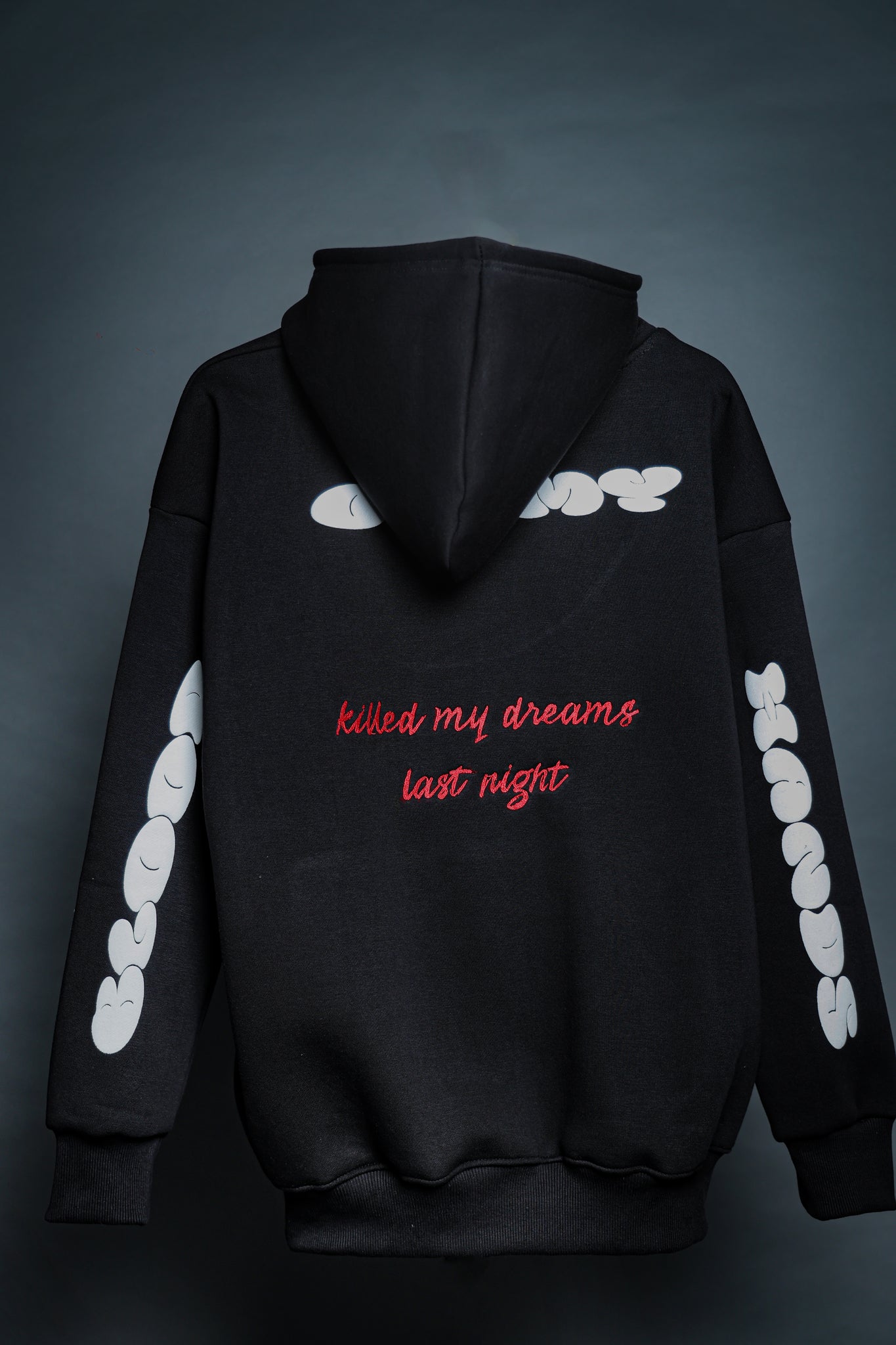 Blood On Hands Black Oversized Hoodie