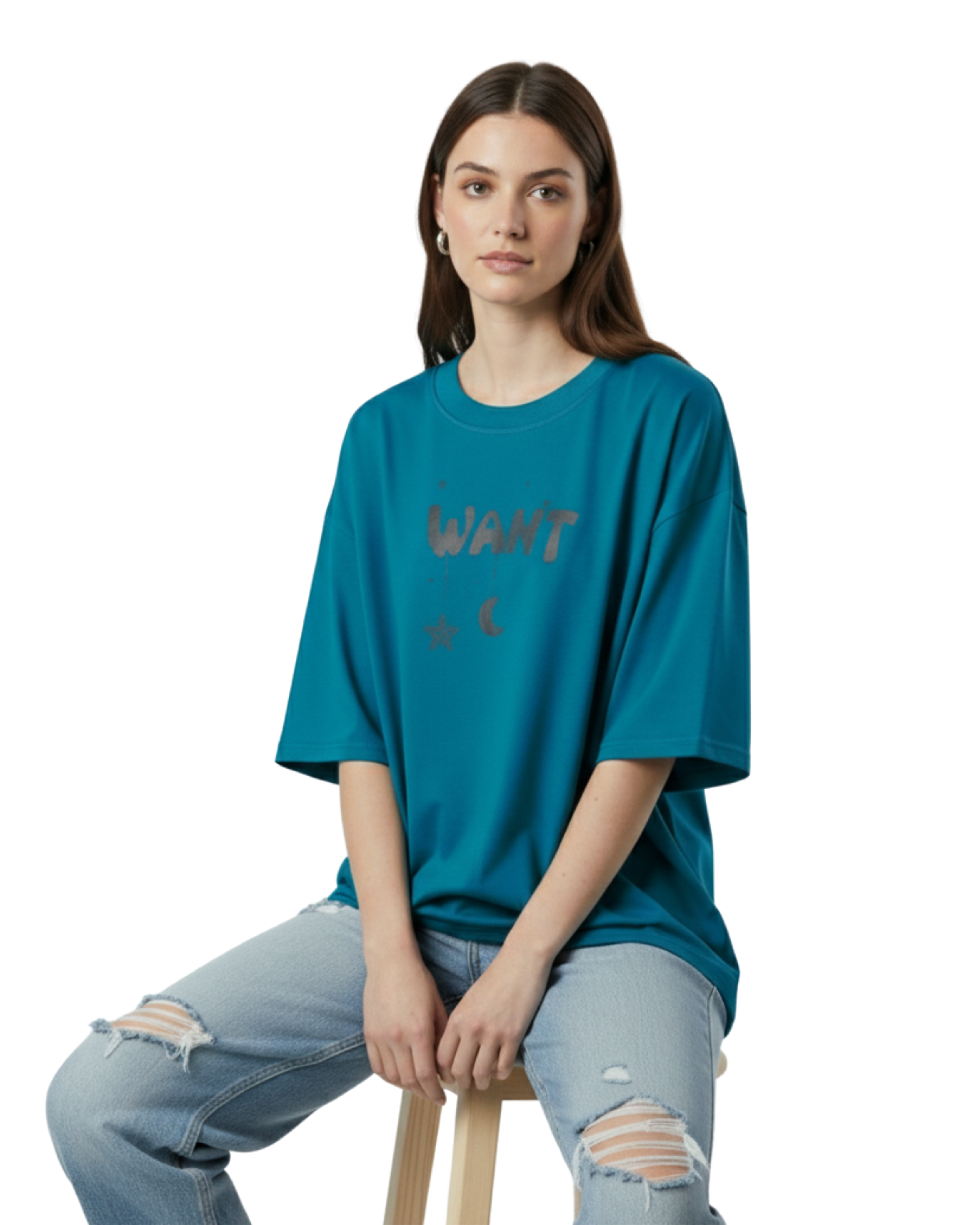 Moon And Stars OVERSIZED T-SHIRT