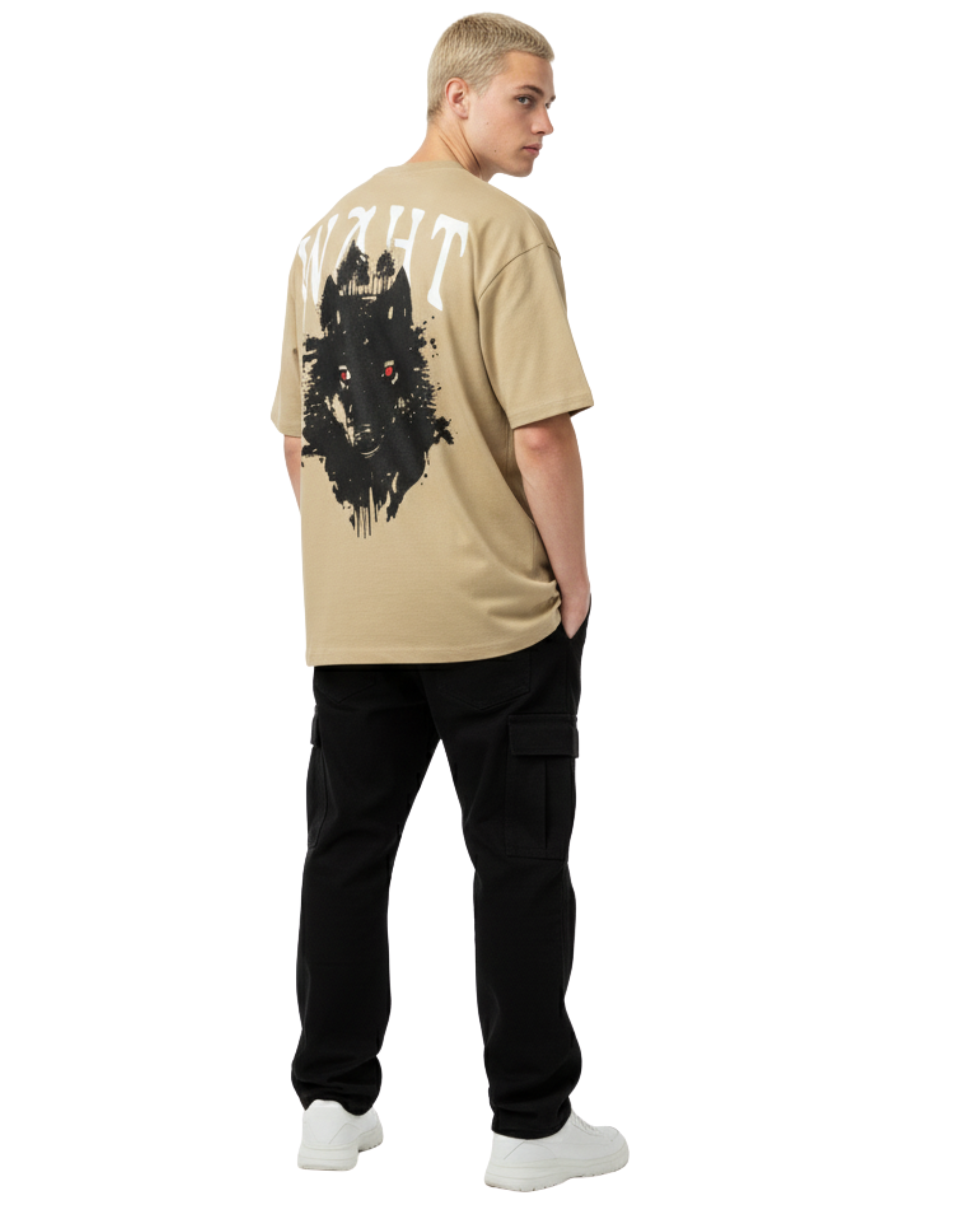 Hunt Success Beige Oversized T-Shirt