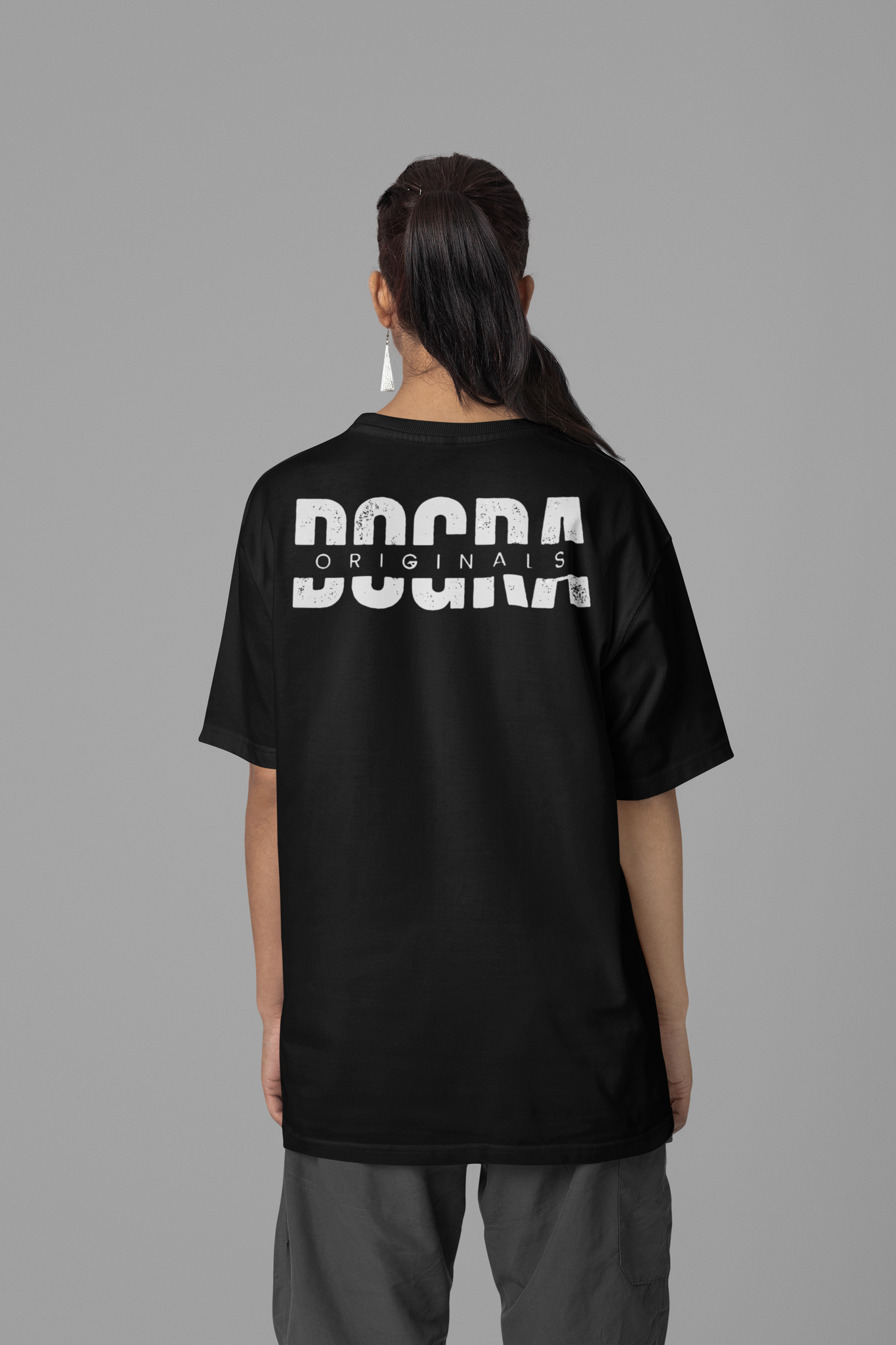 BLACK DOGRA ORIGINALS OVERSIZED T-SHIRT