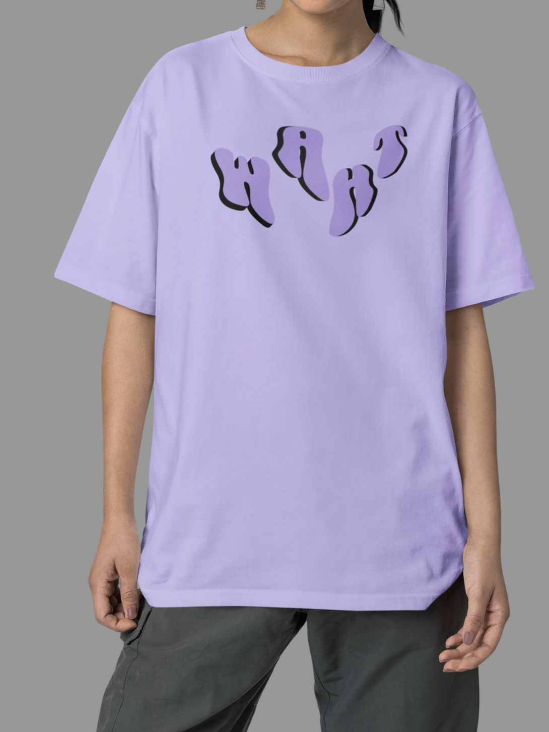 Float Down Lavender Oversized T-Shirt