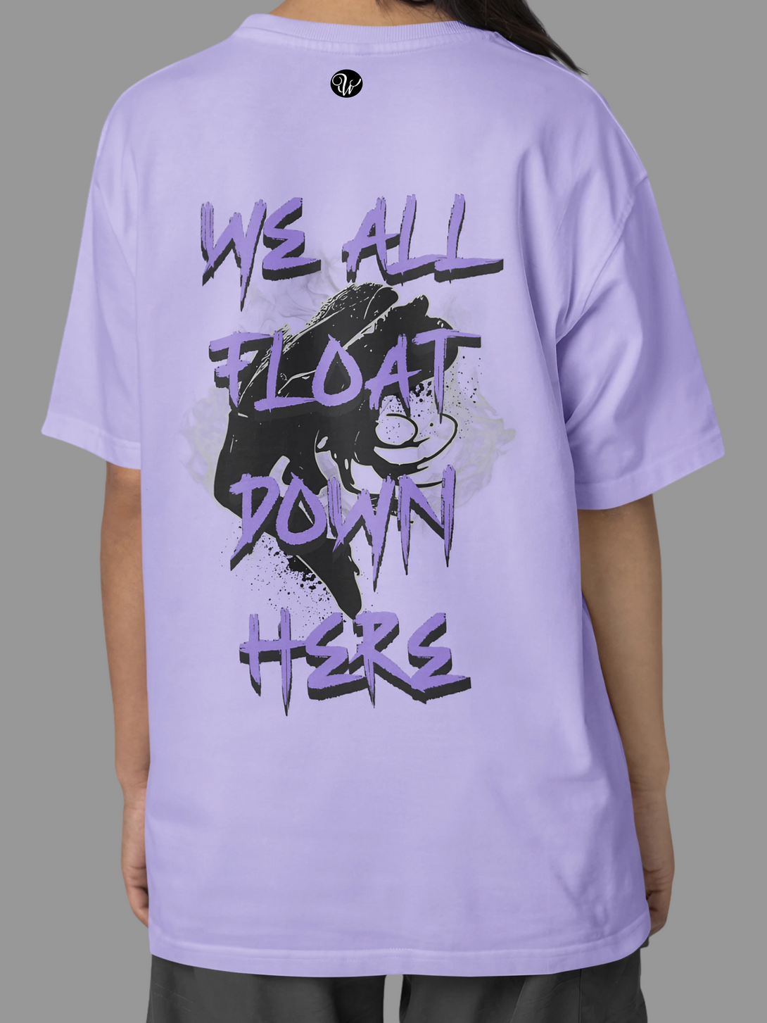 Float Down Lavender Oversized T-Shirt