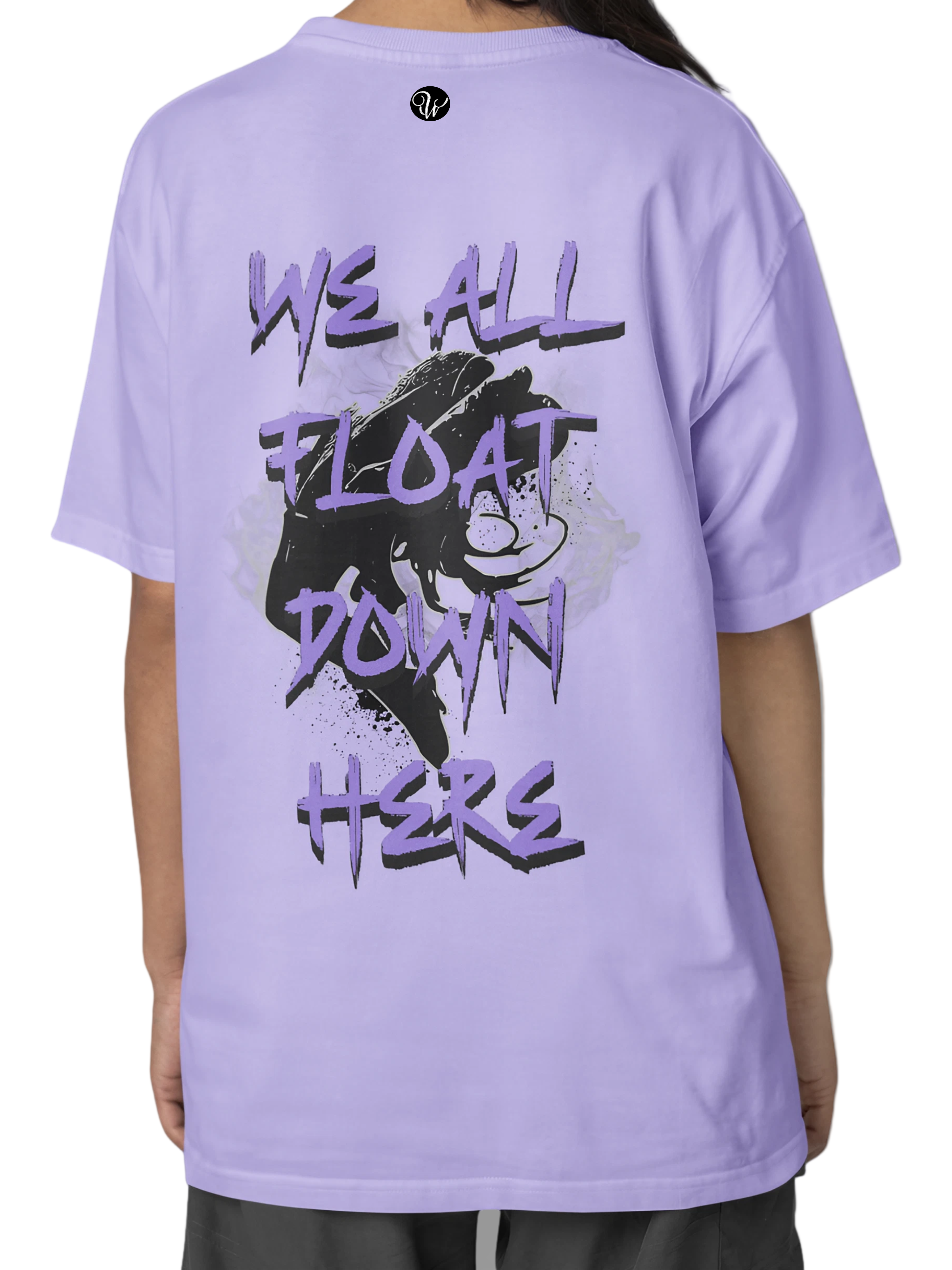 Float Down Lavender Oversized T-Shirt