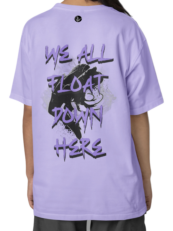 Float Down Here Lavender Oversized T-Shirt