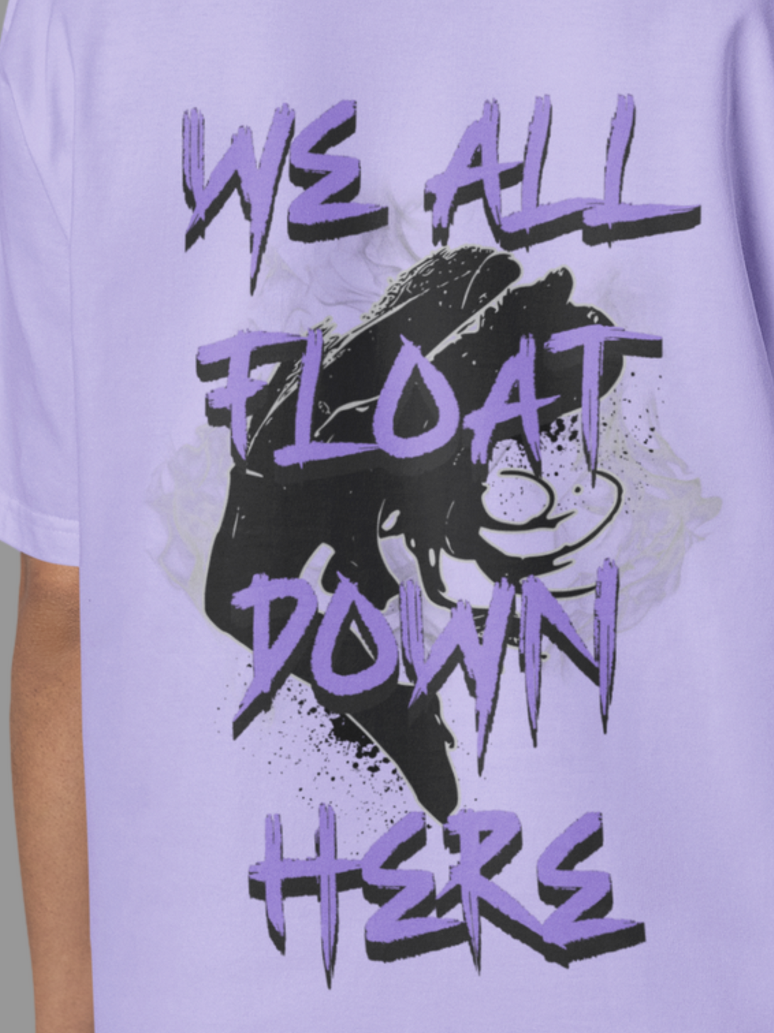 Float Down Lavender Oversized T-Shirt