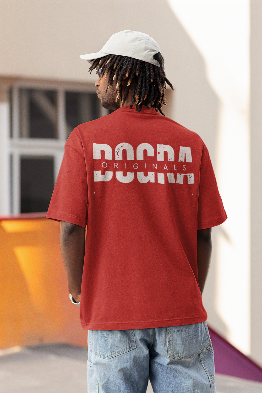HOT RED DOGRA ORIGINALS OVERSIZED T-SHIRT