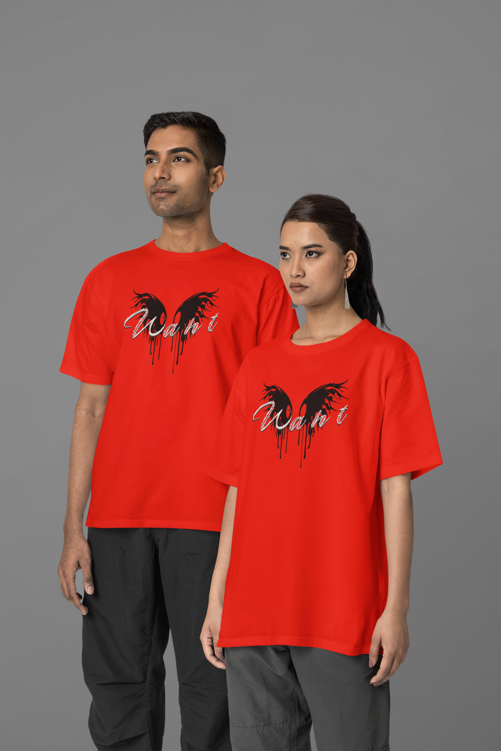 Hot Red Airdrop Oversized T-Shirt