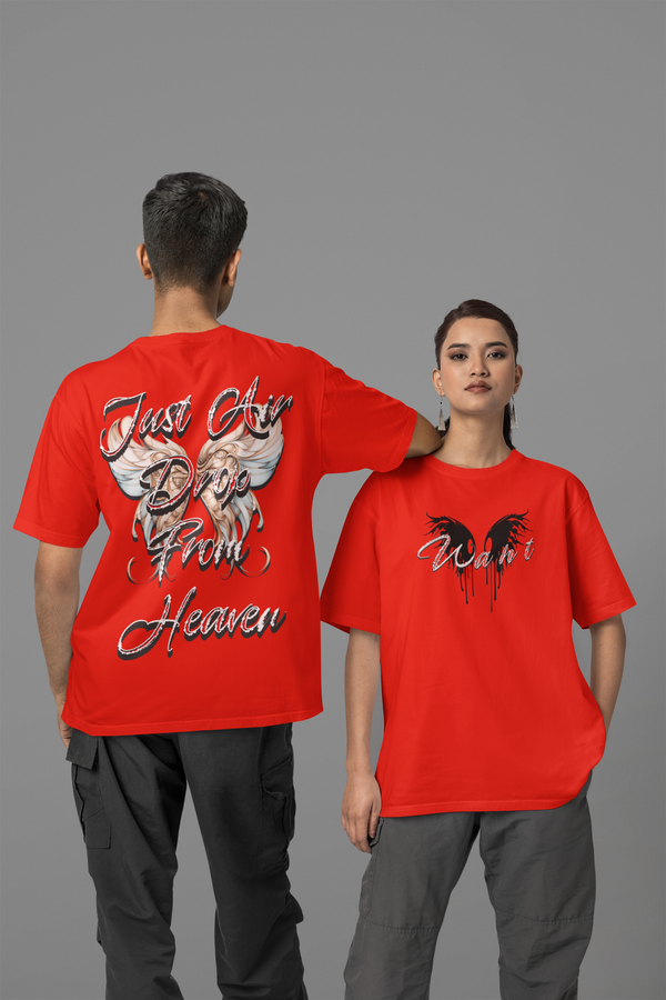 Hot Red Airdrop Oversized T-Shirt