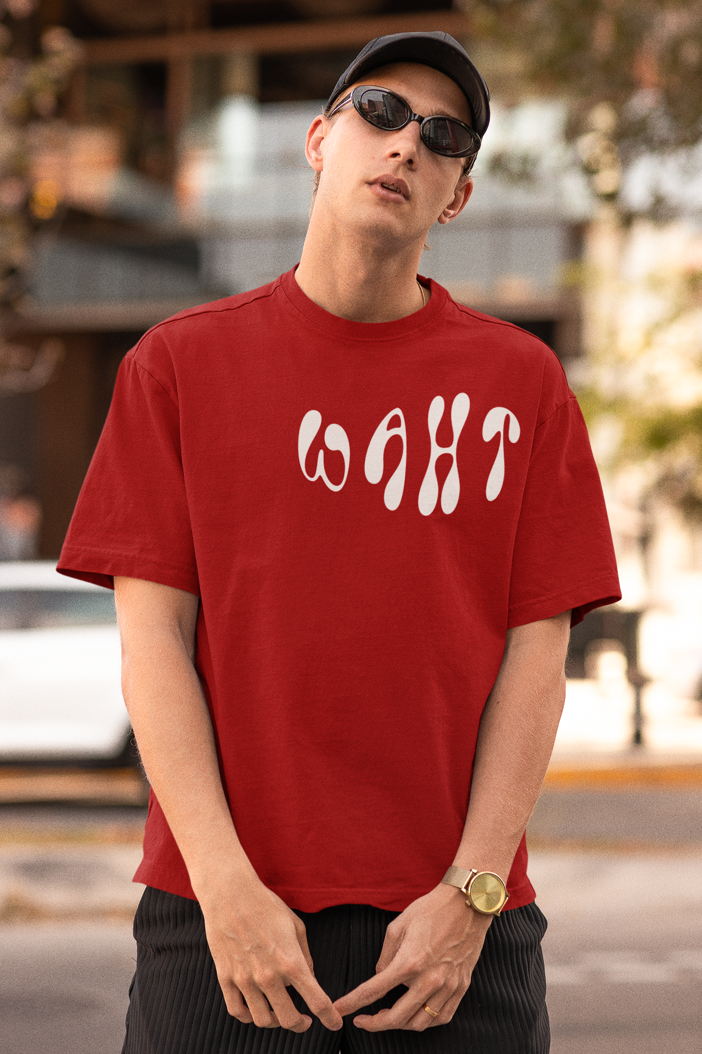 Hot Red Anti-Stress Oversized T-Shirt