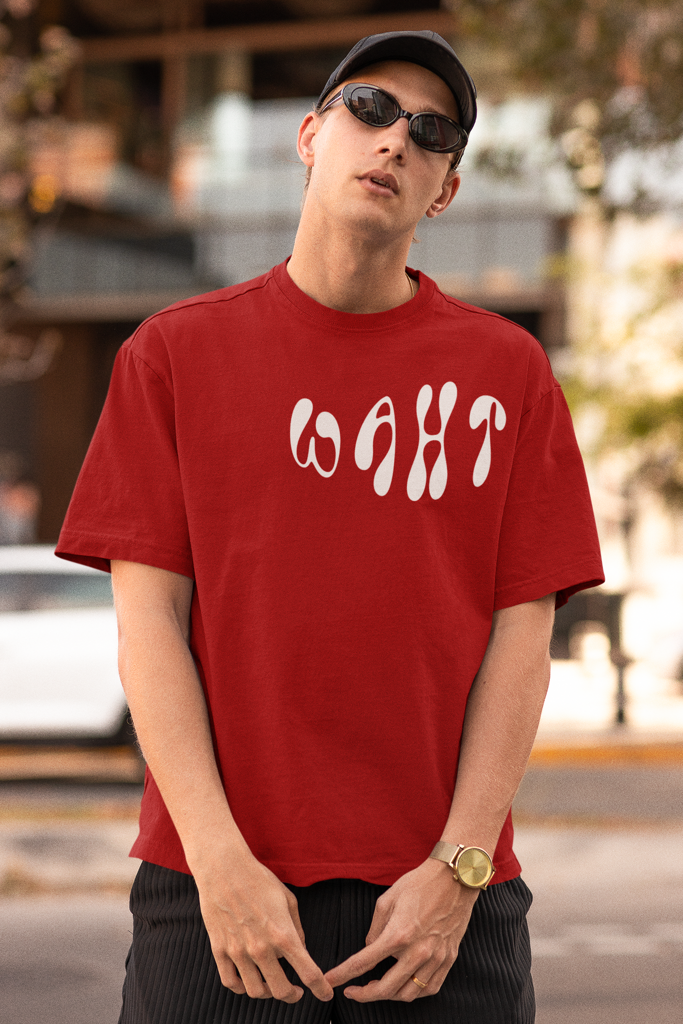 HOT RED ANTI-STRESS OVERSIZED T-SHIRT