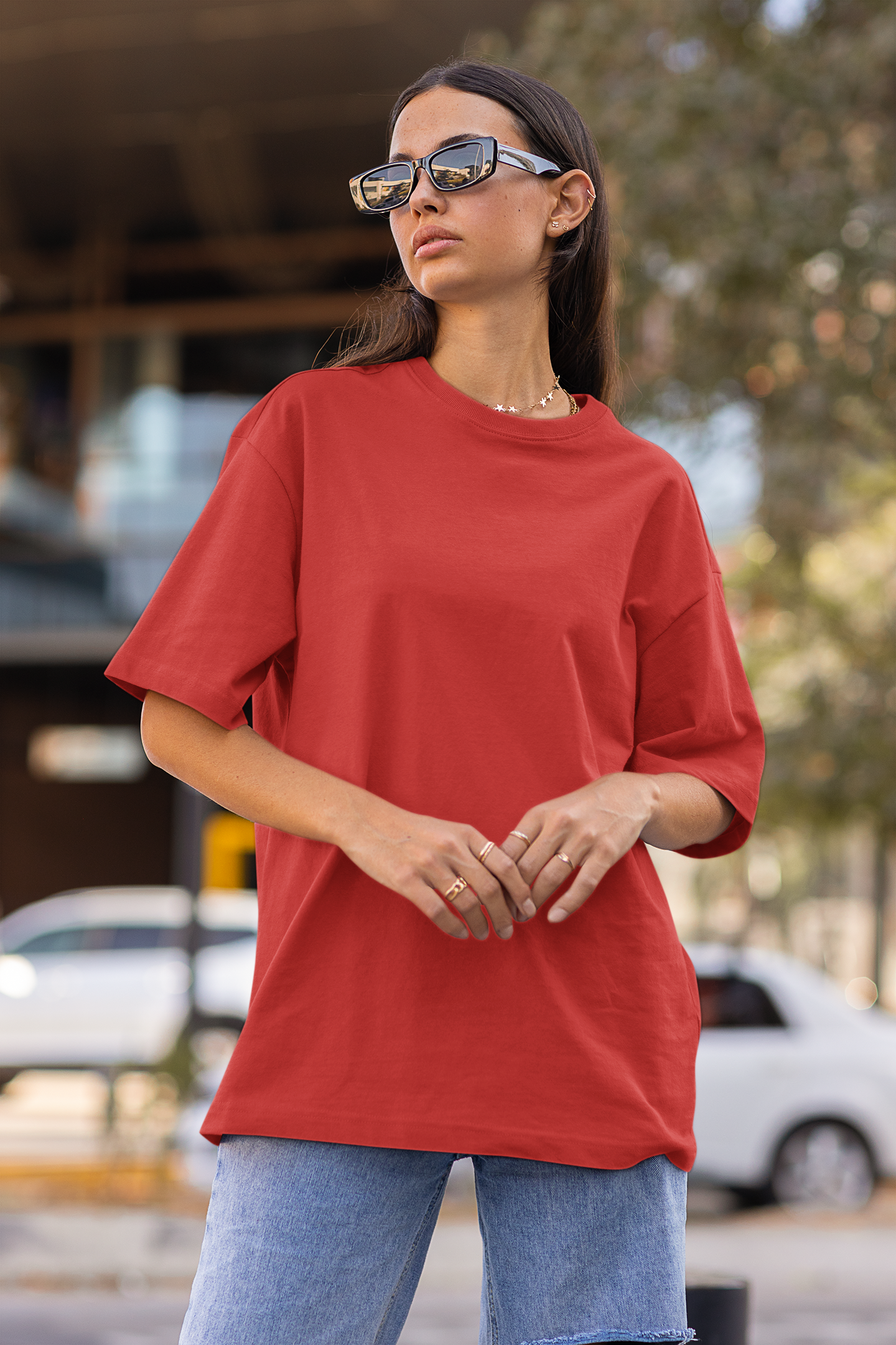 HOT RED DOGRA ORIGINALS OVERSIZED T-SHIRT