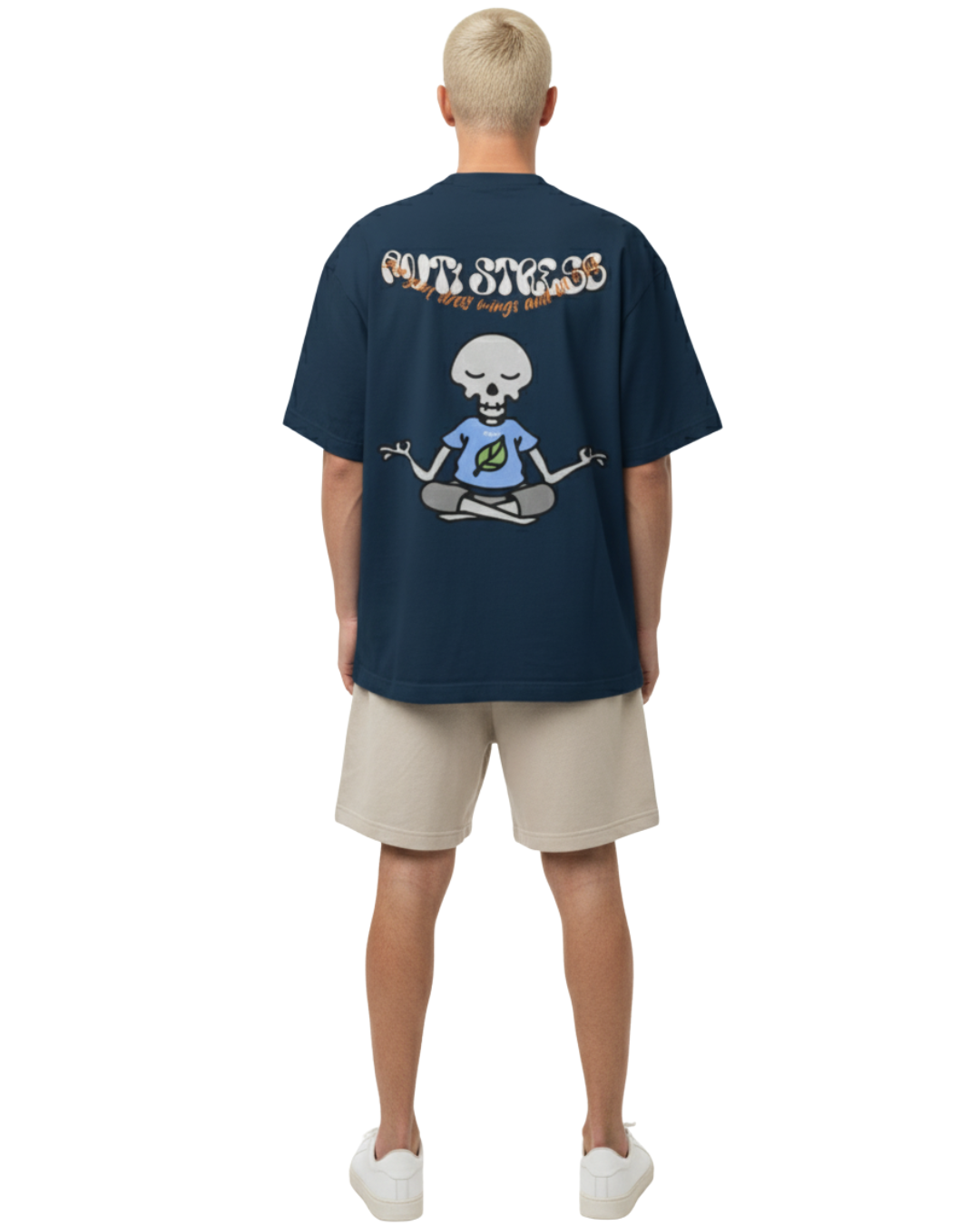 Dark Blue Anti-Stress Oversized T-Shirt