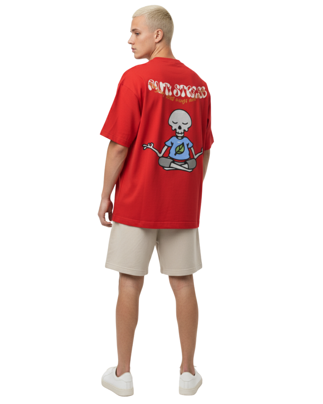 Hot Red Anti-Stress Oversized T-Shirt